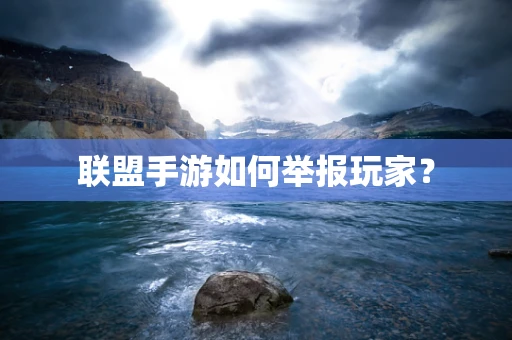 联盟手游如何举报玩家？