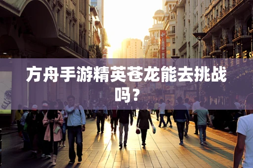 方舟手游精英苍龙能去挑战吗？
