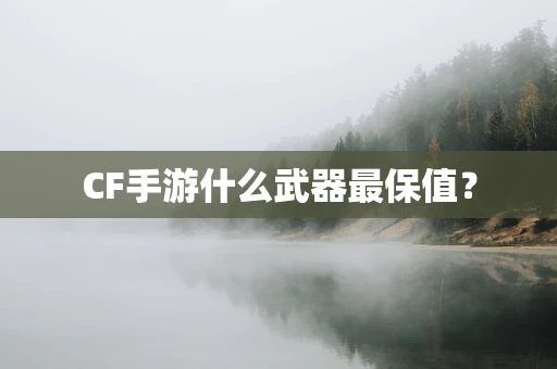 CF手游什么武器最保值？