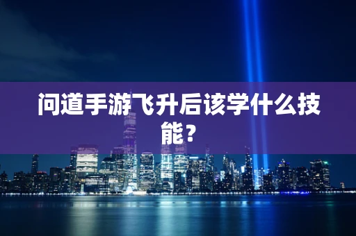 问道手游飞升后该学什么技能？