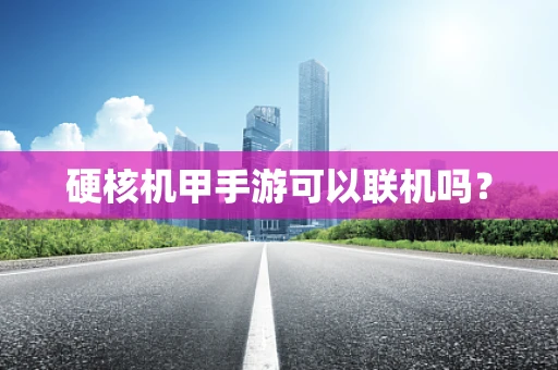 硬核机甲手游可以联机吗？