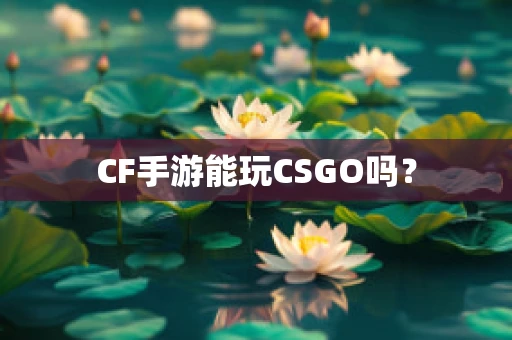CF手游能玩CSGO吗？