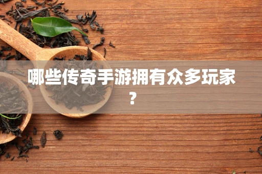 哪些传奇手游拥有众多玩家？